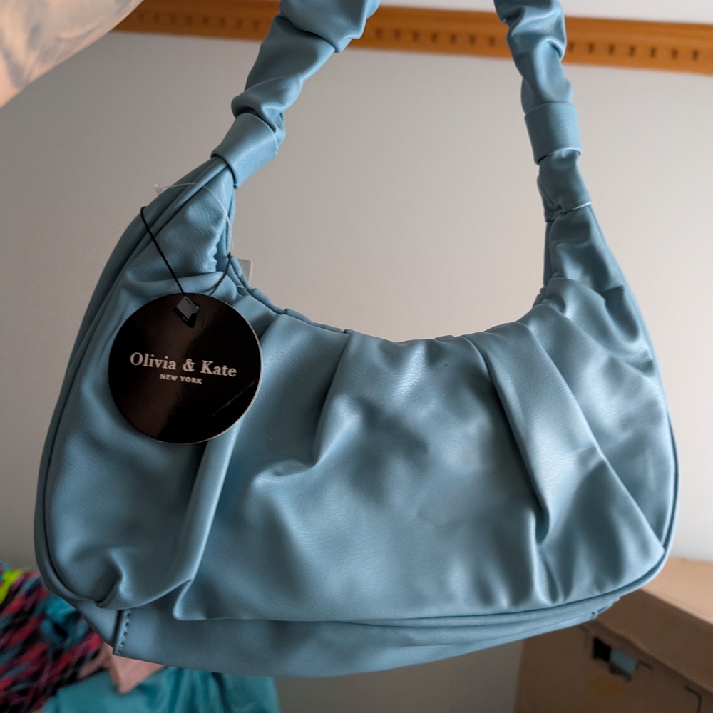 Olivia & Kate New York Sky Blue Shoulder Bag